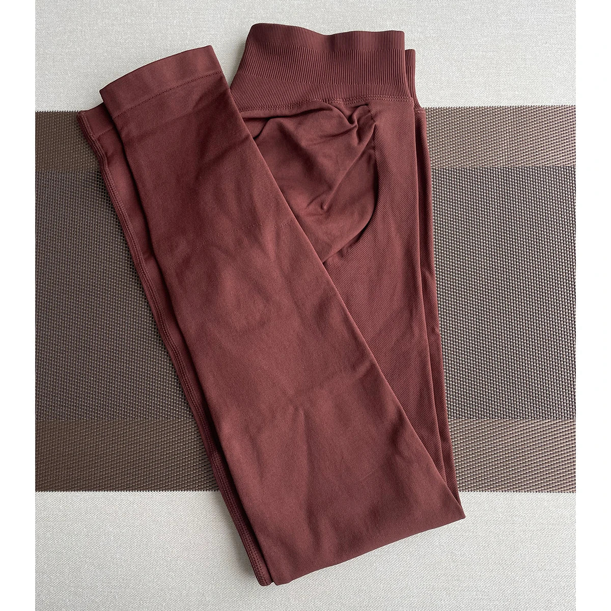 Women Seamless Ribbed Scrunch Yoga Leggings