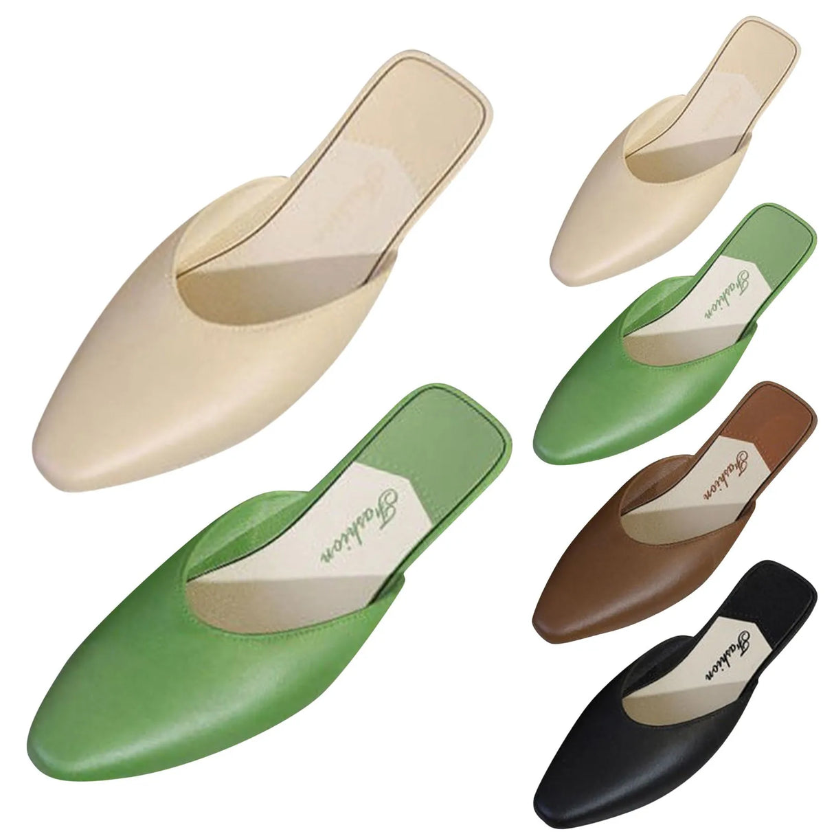 Women’s Closed Toe Fashion Flat Slippers