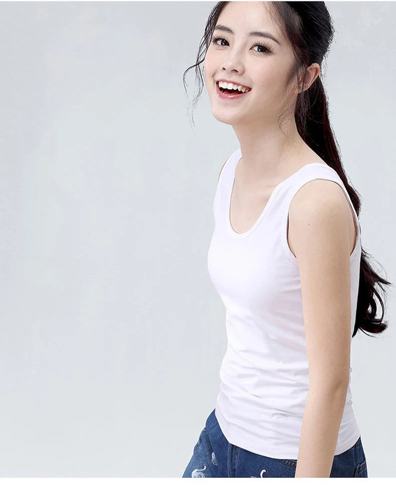 Women Cotton Halter Tank Top