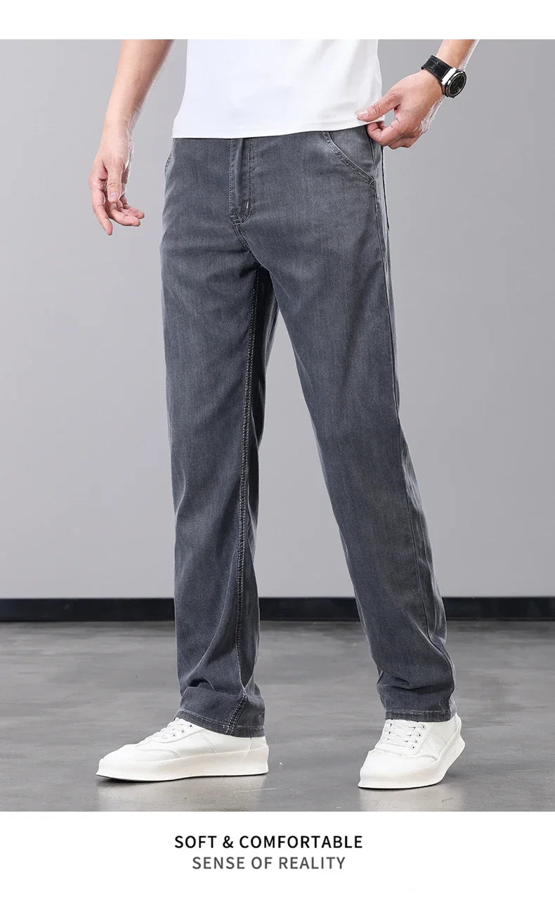 Men Thin Lyocell Jeans