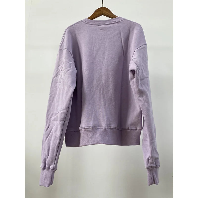 Women's Crown Letter Cotton Sweatshirt