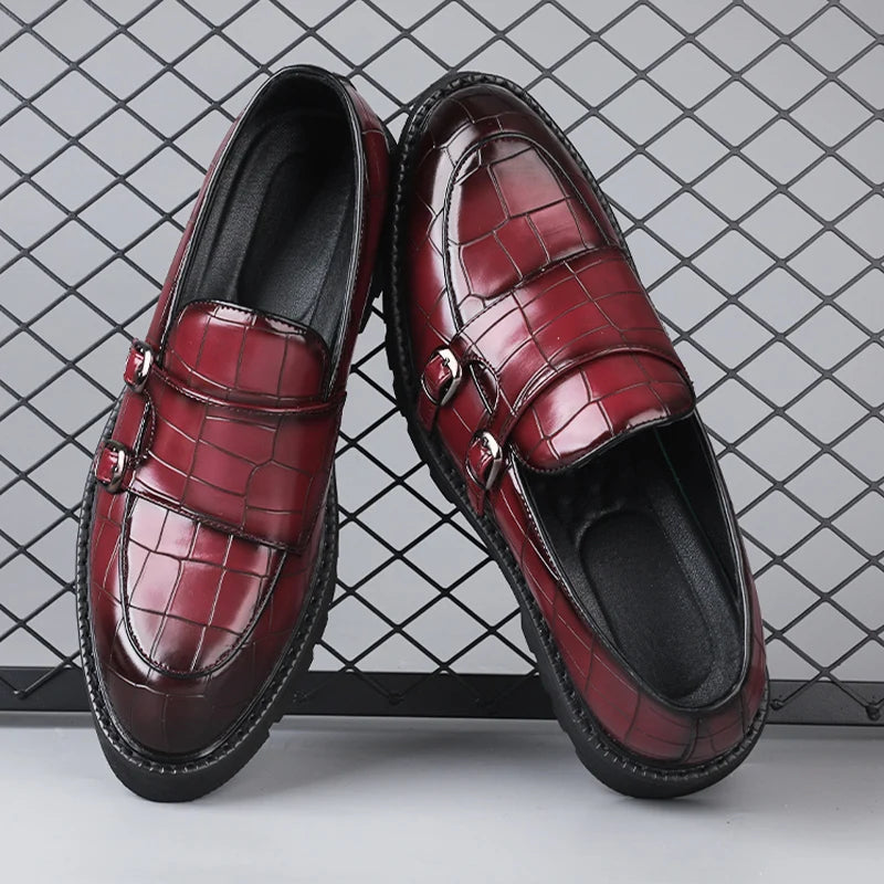 Men Platform Formal Leather Shoes