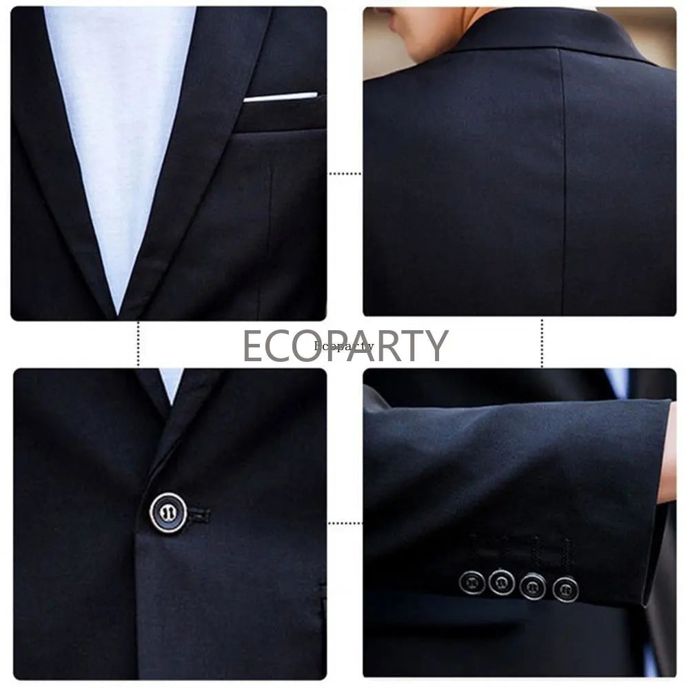 Men Slim Fit Business Dress Suit