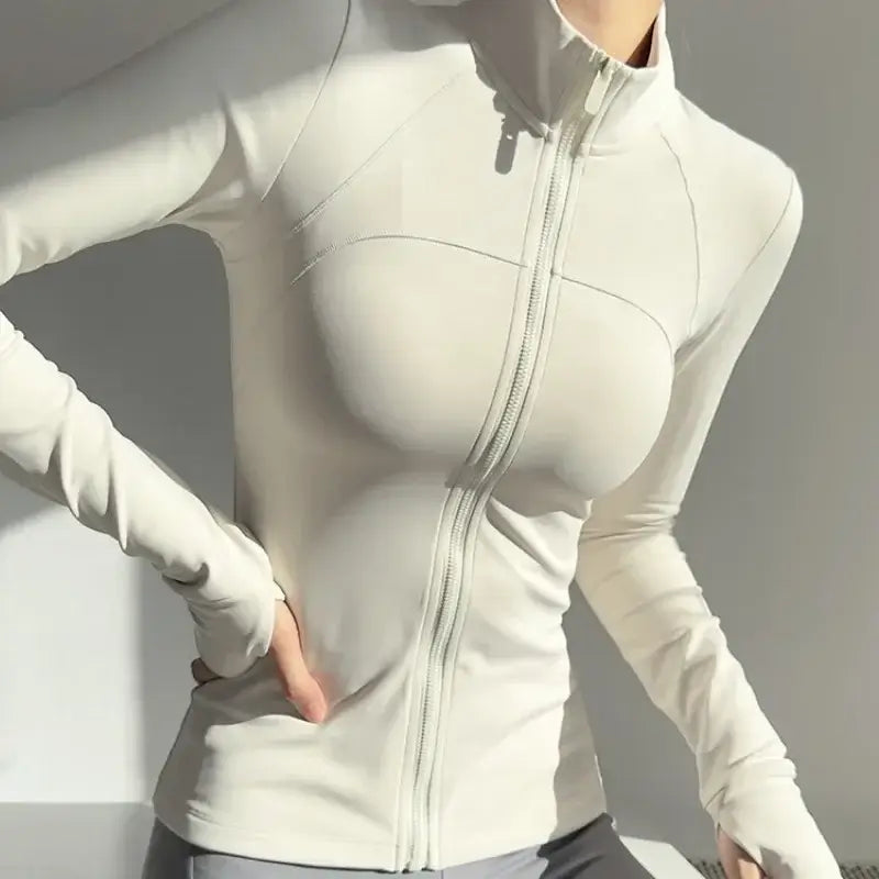 Women Long Sleeve Yoga Jacket