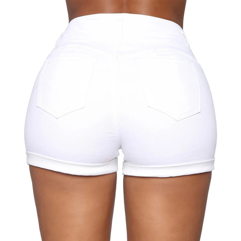 Liooil High Waist Jean Shorts for Women
