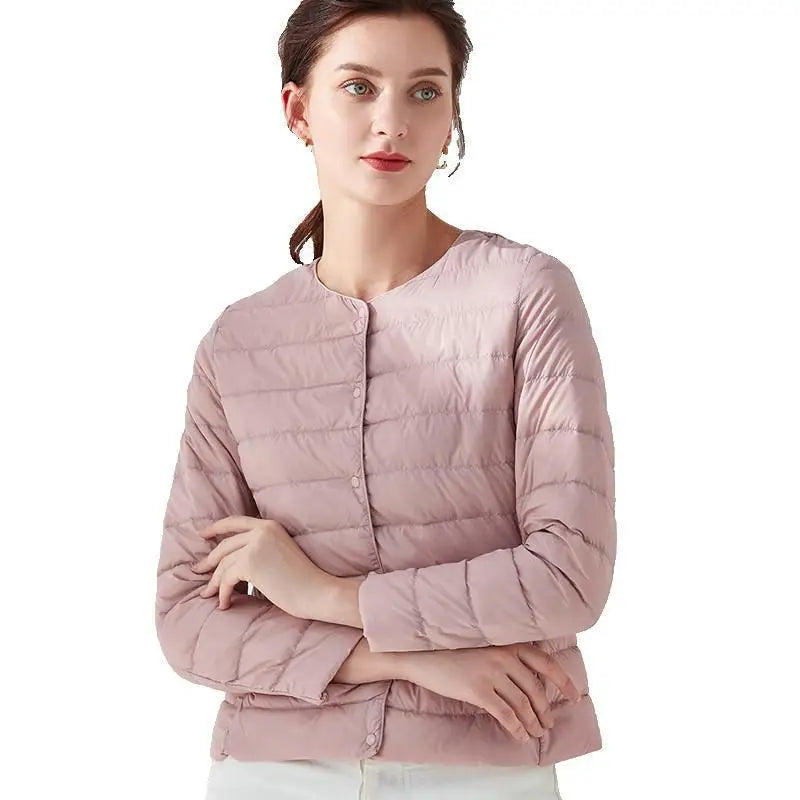 Women's Light Thin Round Neck Jacket