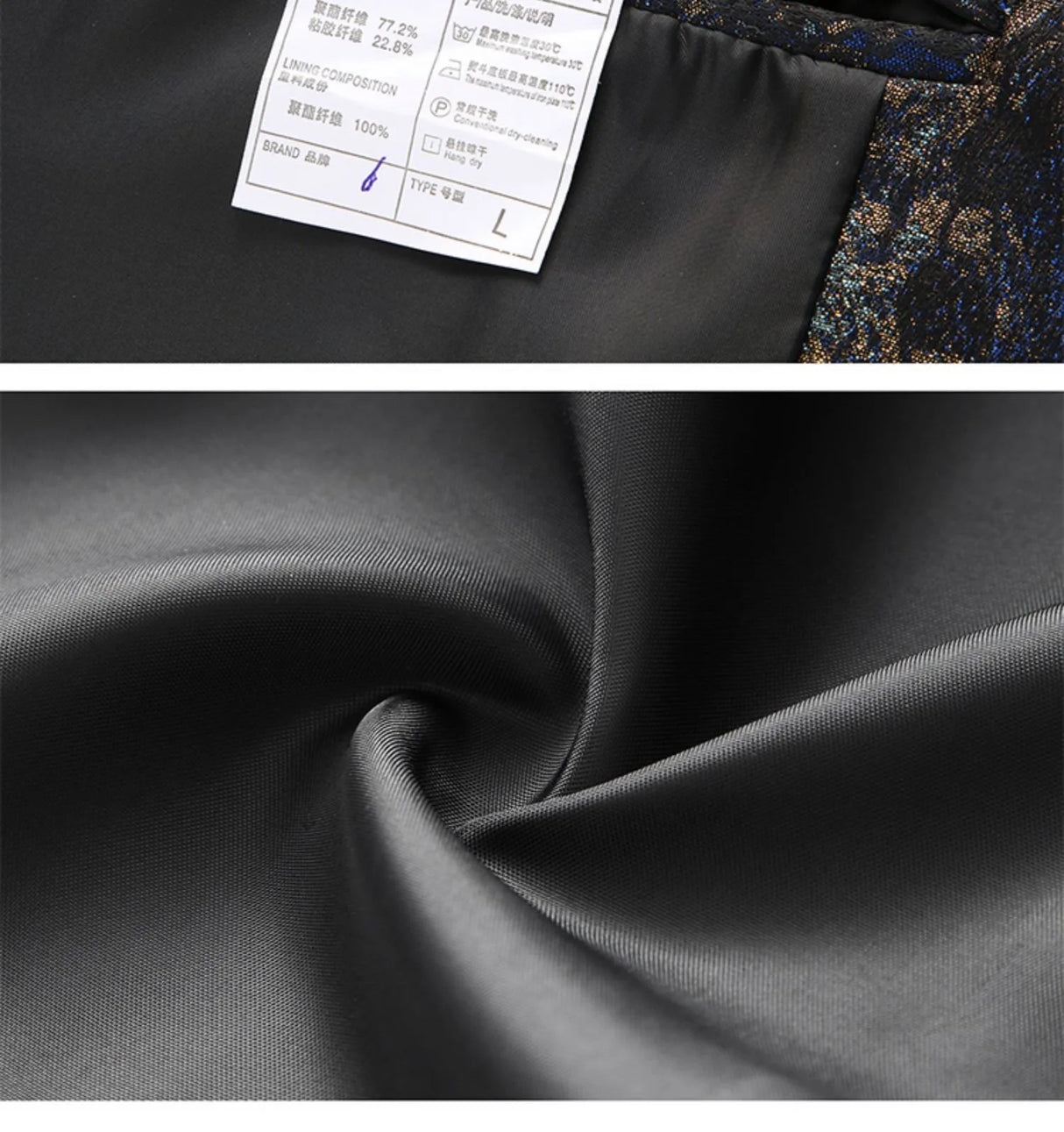 Men's Plus Size Floral Smoking Jacket