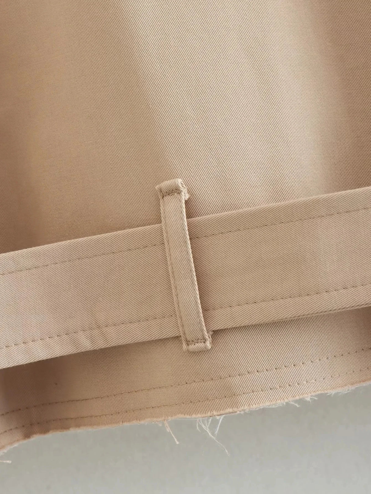 Vintage Cropped Belted Double Breasted Jacket