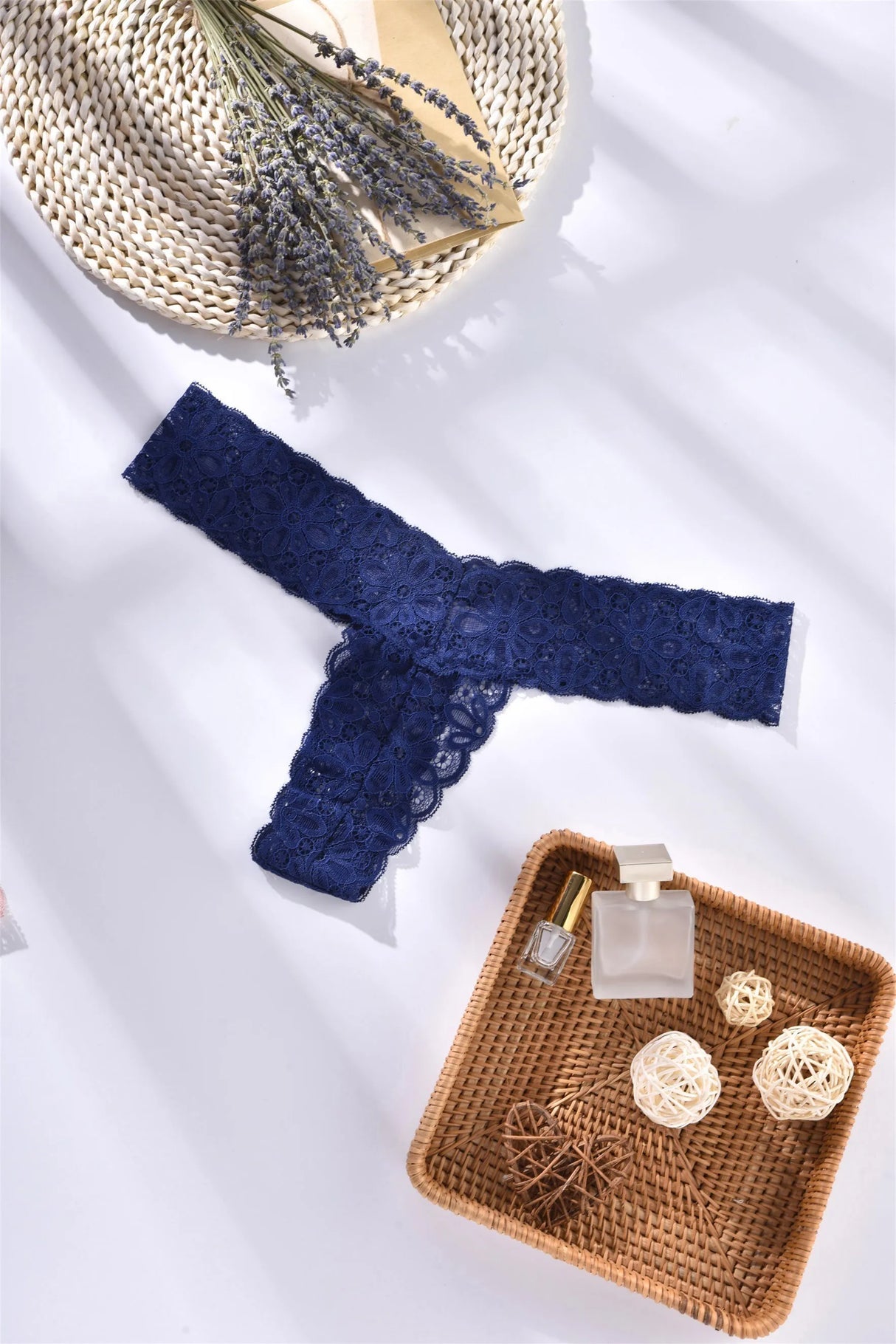 Women Rhinestone Thong Panties