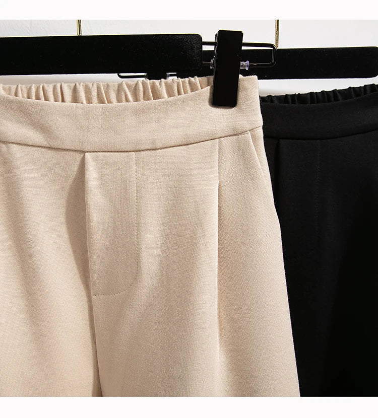 Women's Plus Size High Waist Pants – Autumn Winter