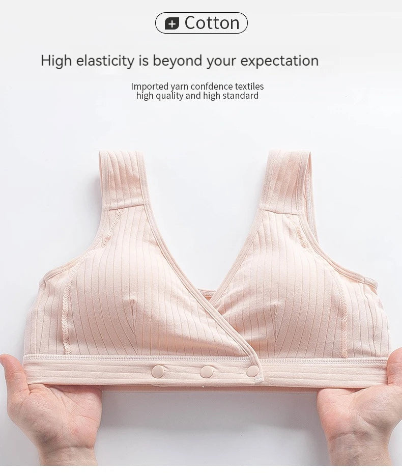 Women Front Buckle Cotton Bra