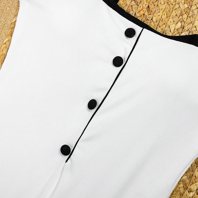 Vintage Bandeau Swimsuit