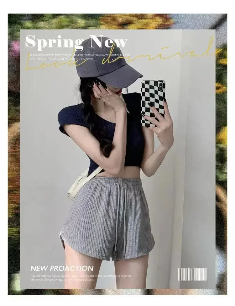 Women Loose Wide Leg Sports Shorts