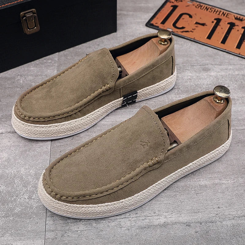 Men’s Suede Loafers Casual Flats