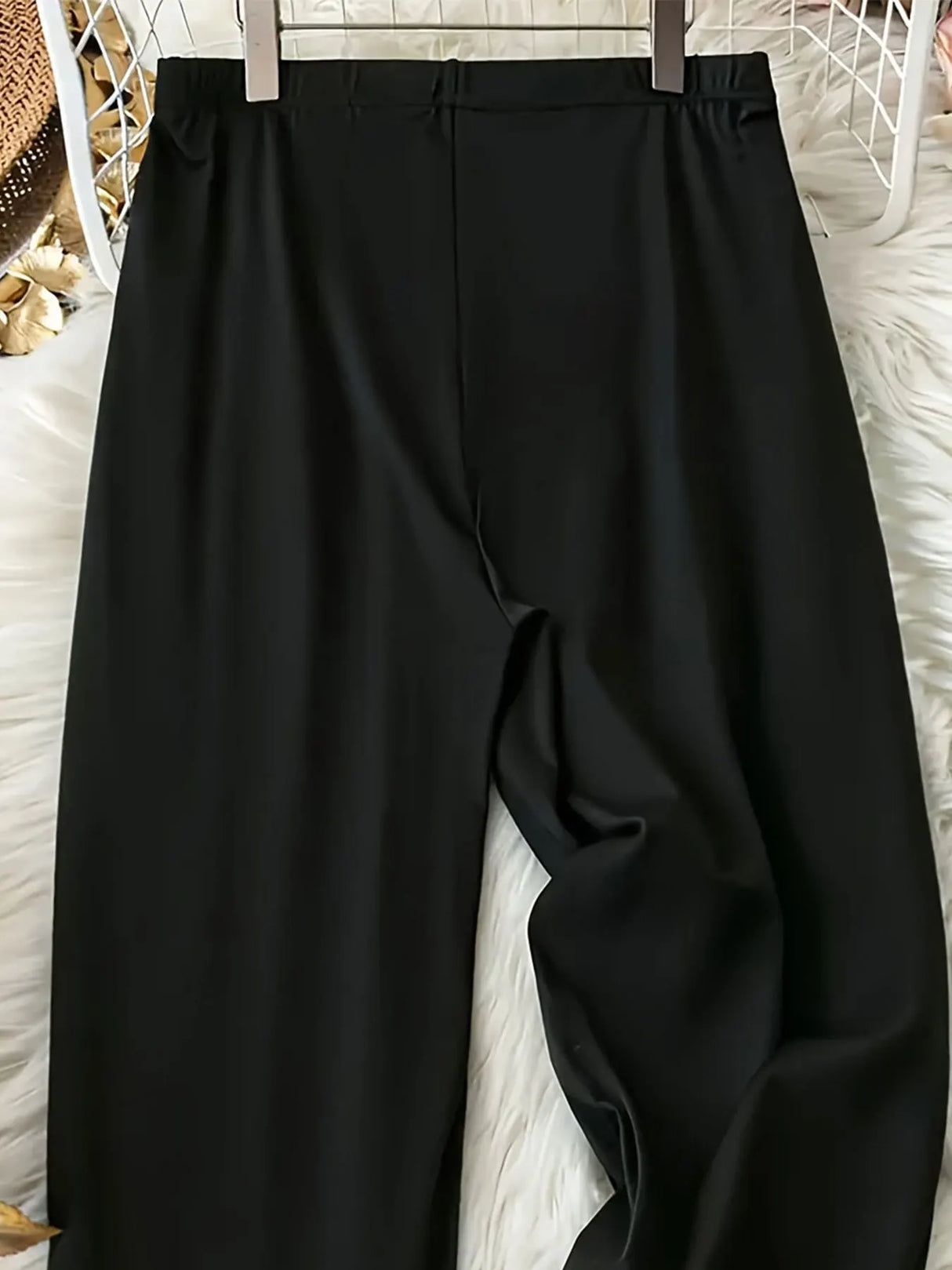 Women’s Black Straight-Leg Pants