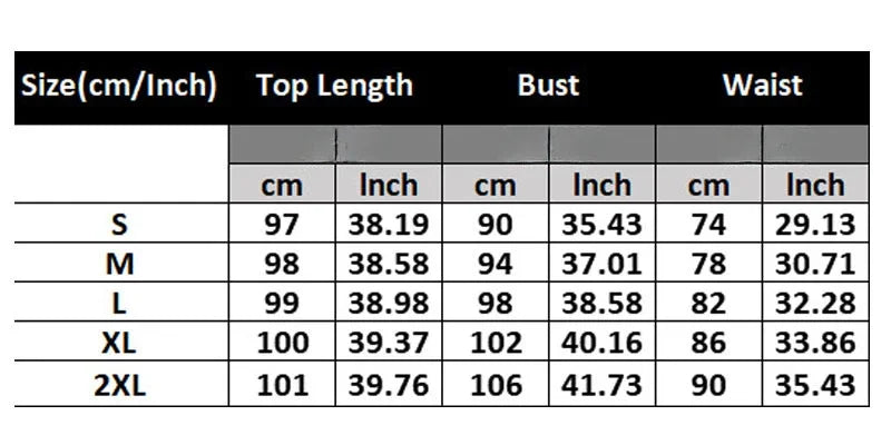 Size chart for striped multifunctional nursing dress showing measurements in cm and inch for various sizes.