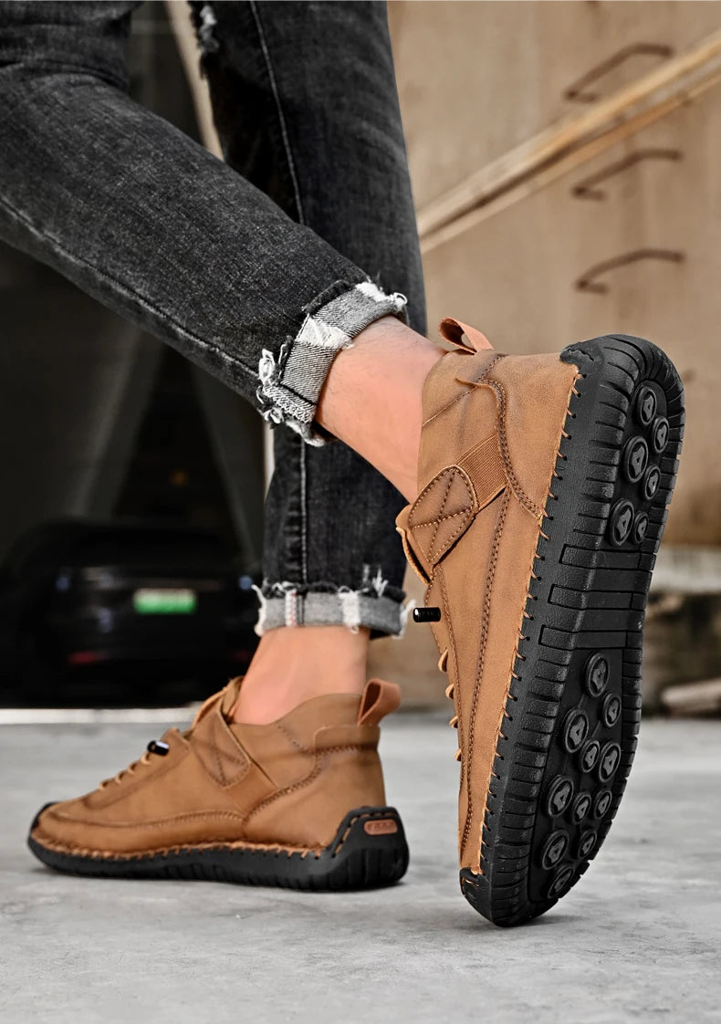 Men Handmade Leather Casual Loafers