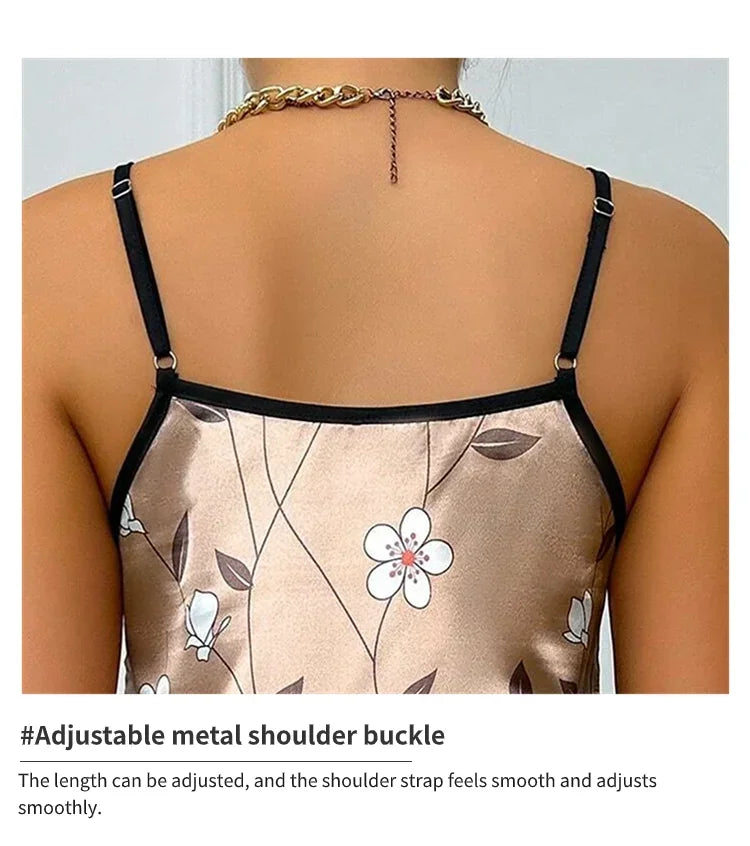 Women Mini Dress Pajama Set