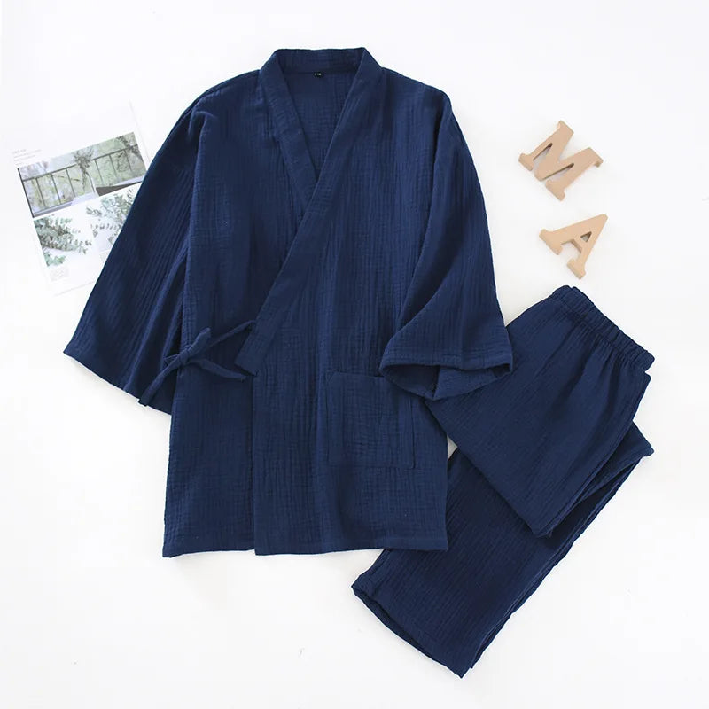 Women Cotton Japanese Kimono Pajama