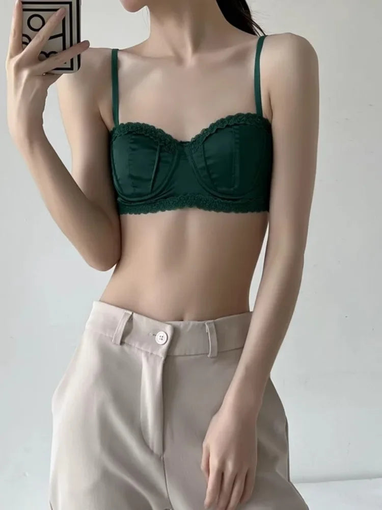 Women French Lace Half Bra