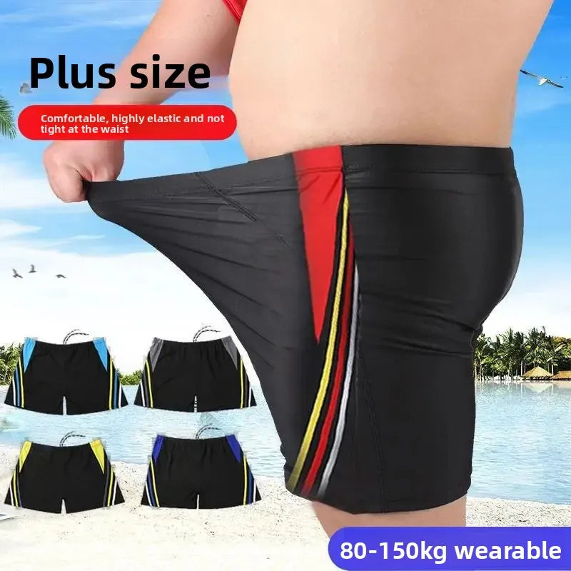 Unisex Plus Size Loose Fit Swim Shorts