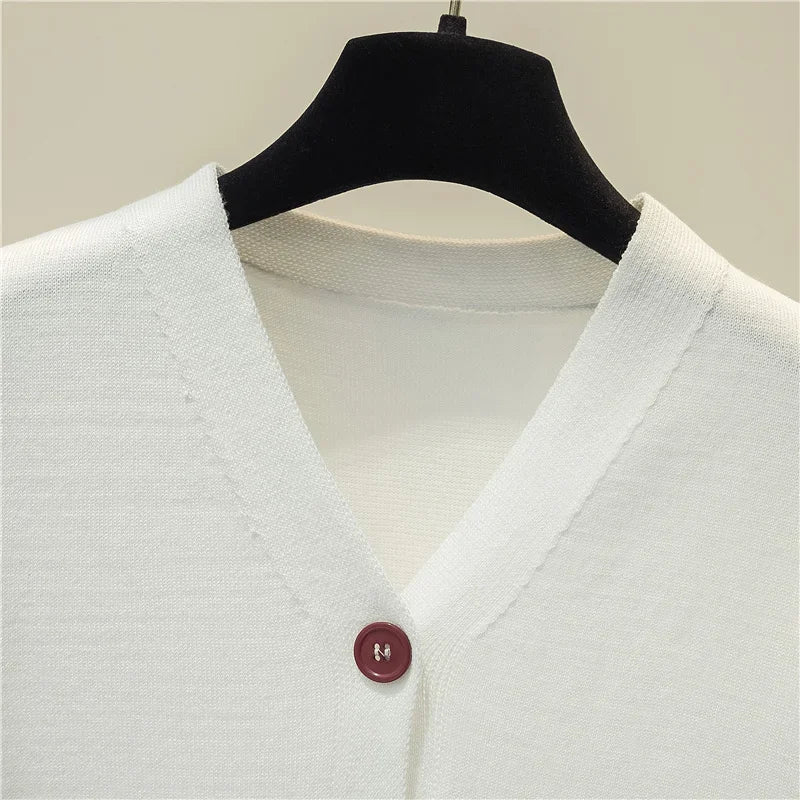 Women's Short Sleeve Crop Knit Sweater