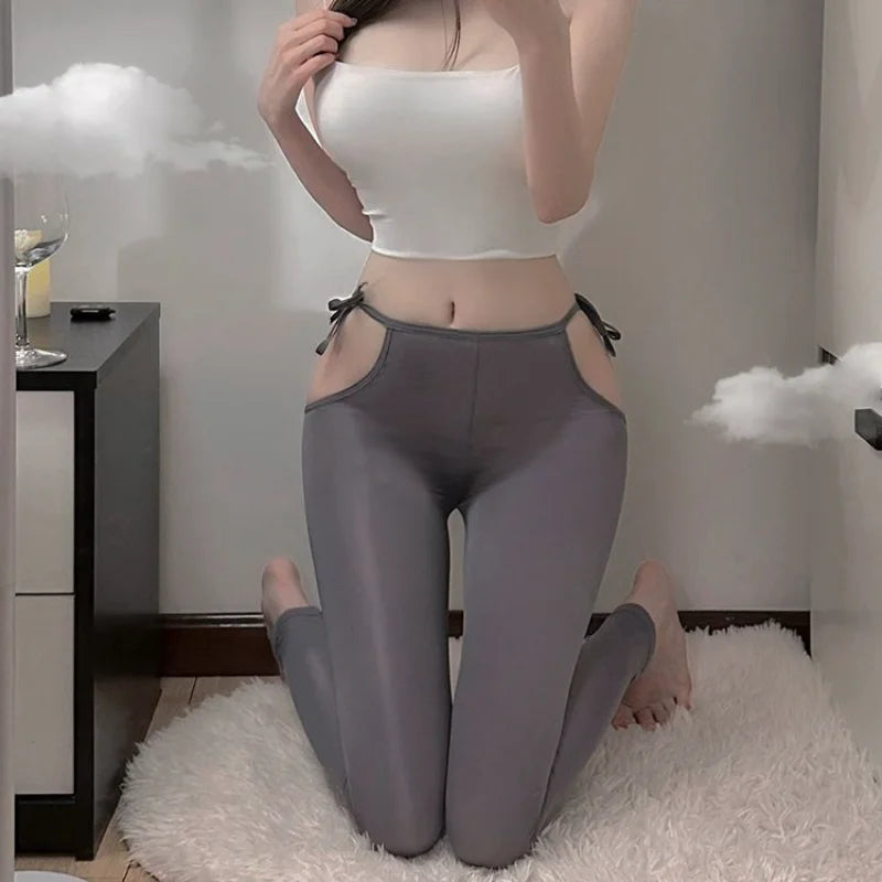 Women Lace-Up Body Pants