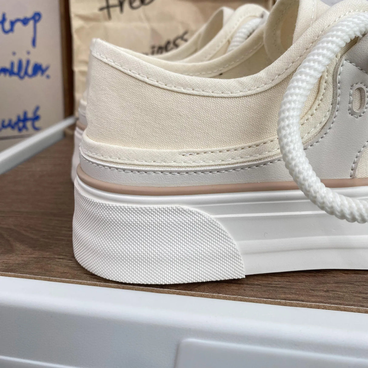 Women Canvas Sneakers Non Slip Lace Up Flats