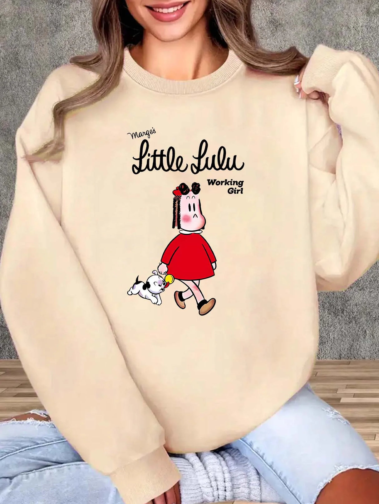 Work Girl Winter Sweatshirt