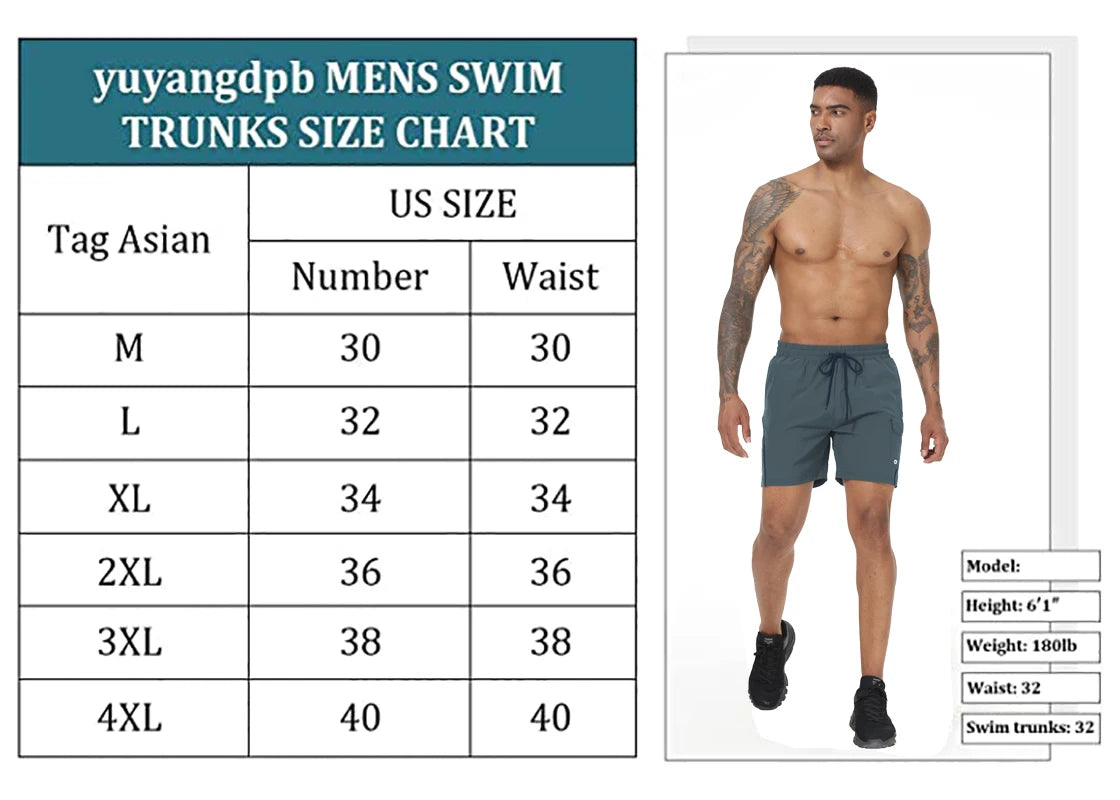 Men Quick Dry Swim Shorts