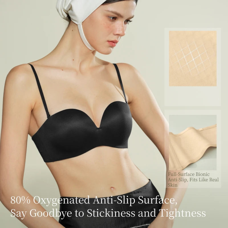 Women Invisible Strapless Bra