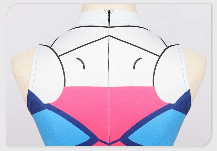 D.Va Sexy Anime Jumpsuit Cosplay Costume