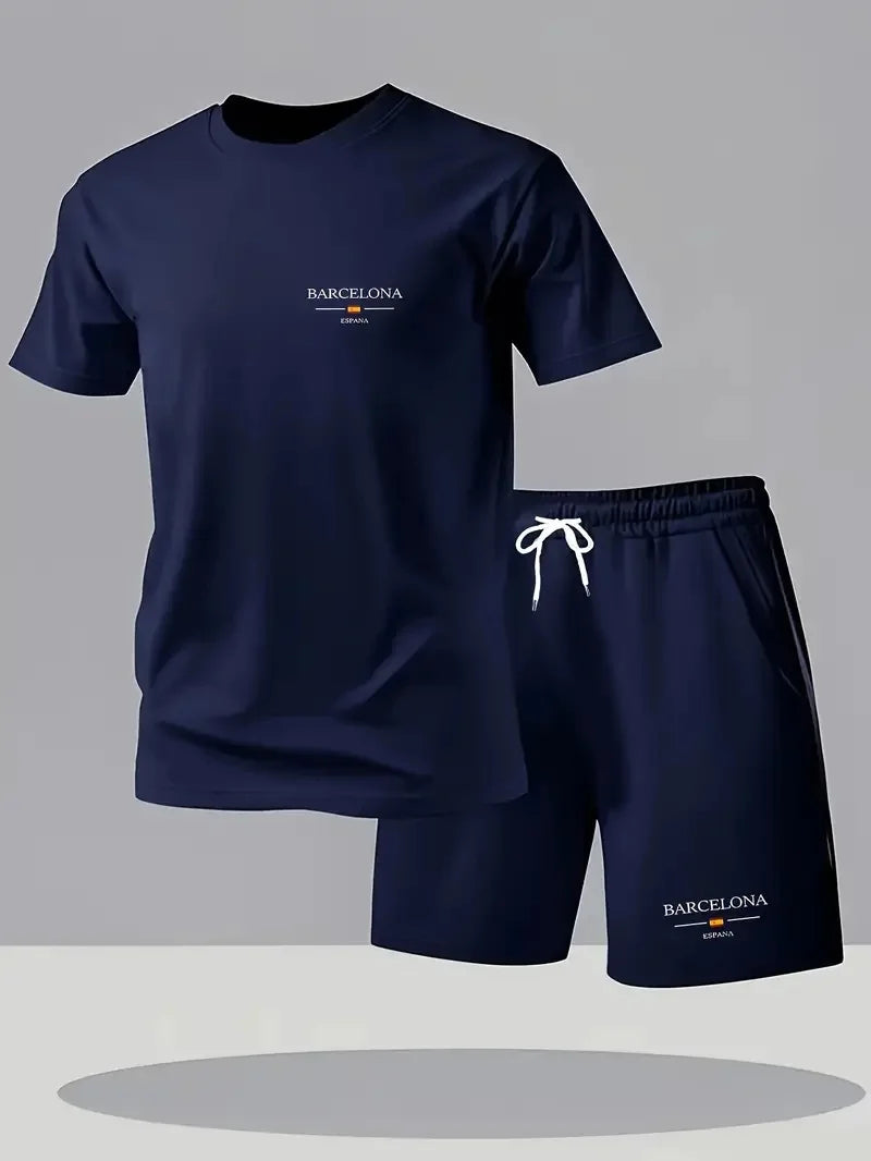 Men Cotton Shorts Set
