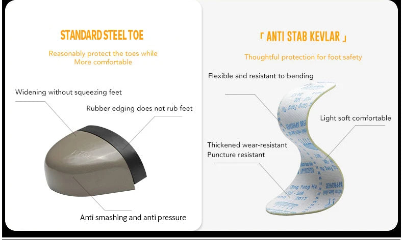 Women Safety Shoes Breathable Fashion Sneakers