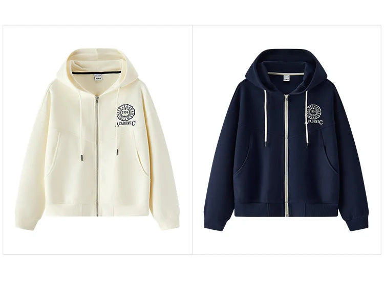 Semir Hooded Embroidered Drop Shoulder Jacket