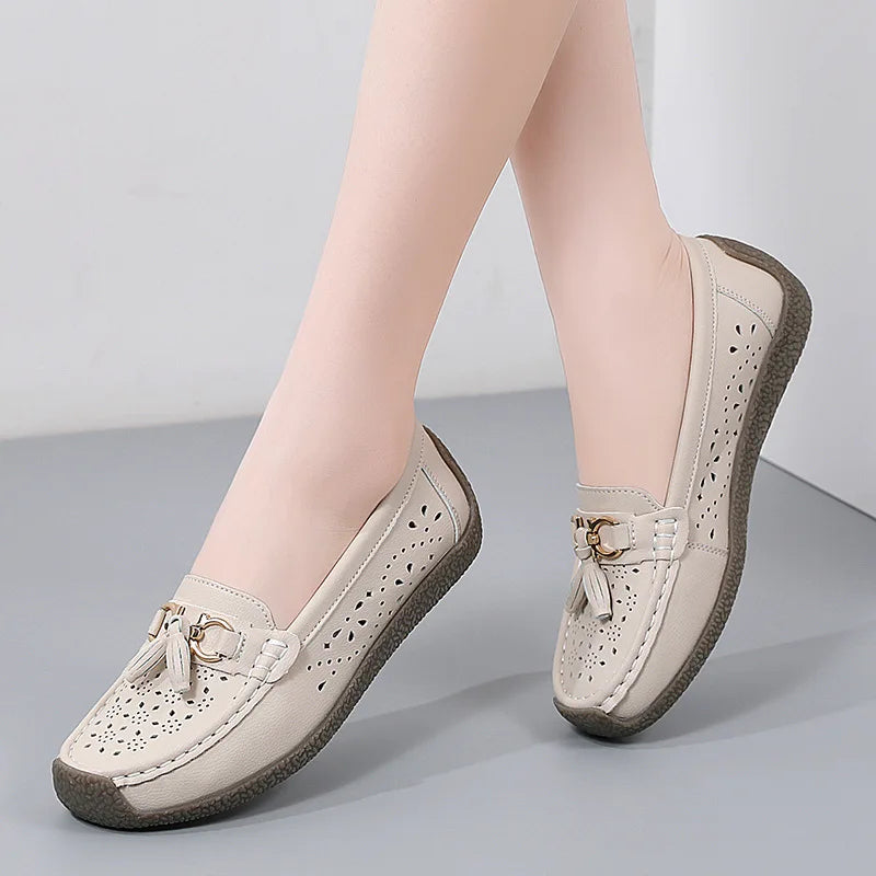 Round Toe Nurse Loafers – Soft Sole & Non-slip 2025