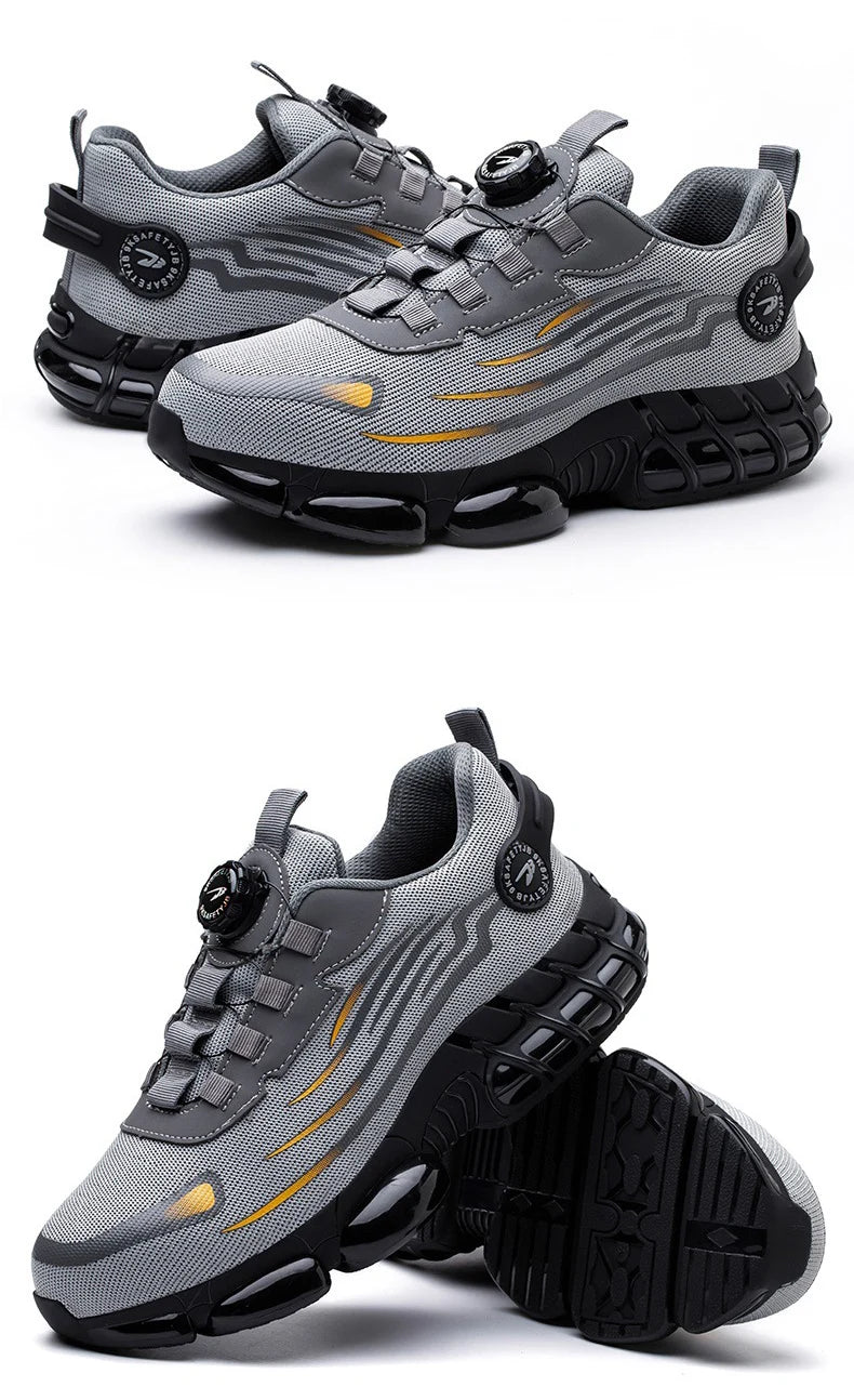 Women Safety Shoes Breathable Mesh Steel Toe Boots