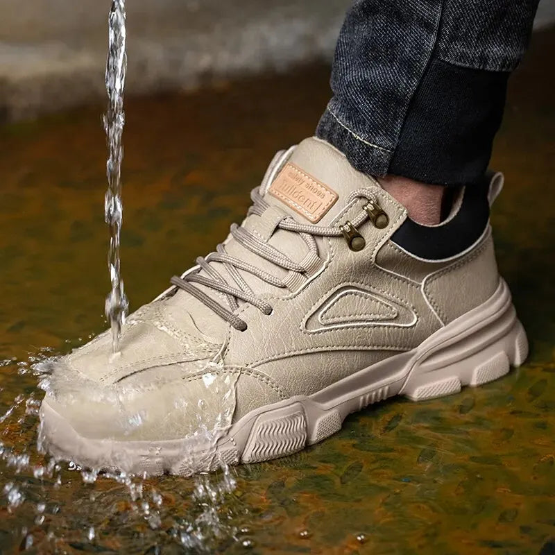 Men Steel Wire Safety Work Sneakers