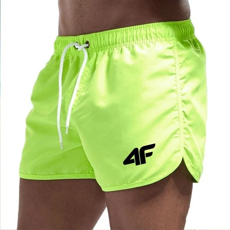 Men Drawstring Swim Shorts