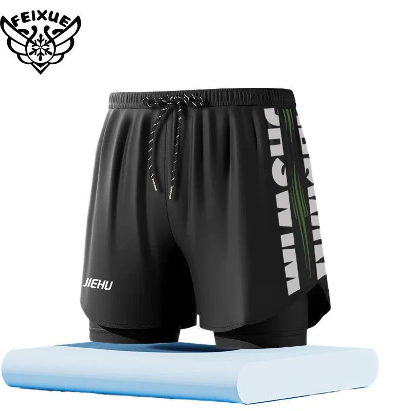 Men's Plus Size Beach Swim Shorts