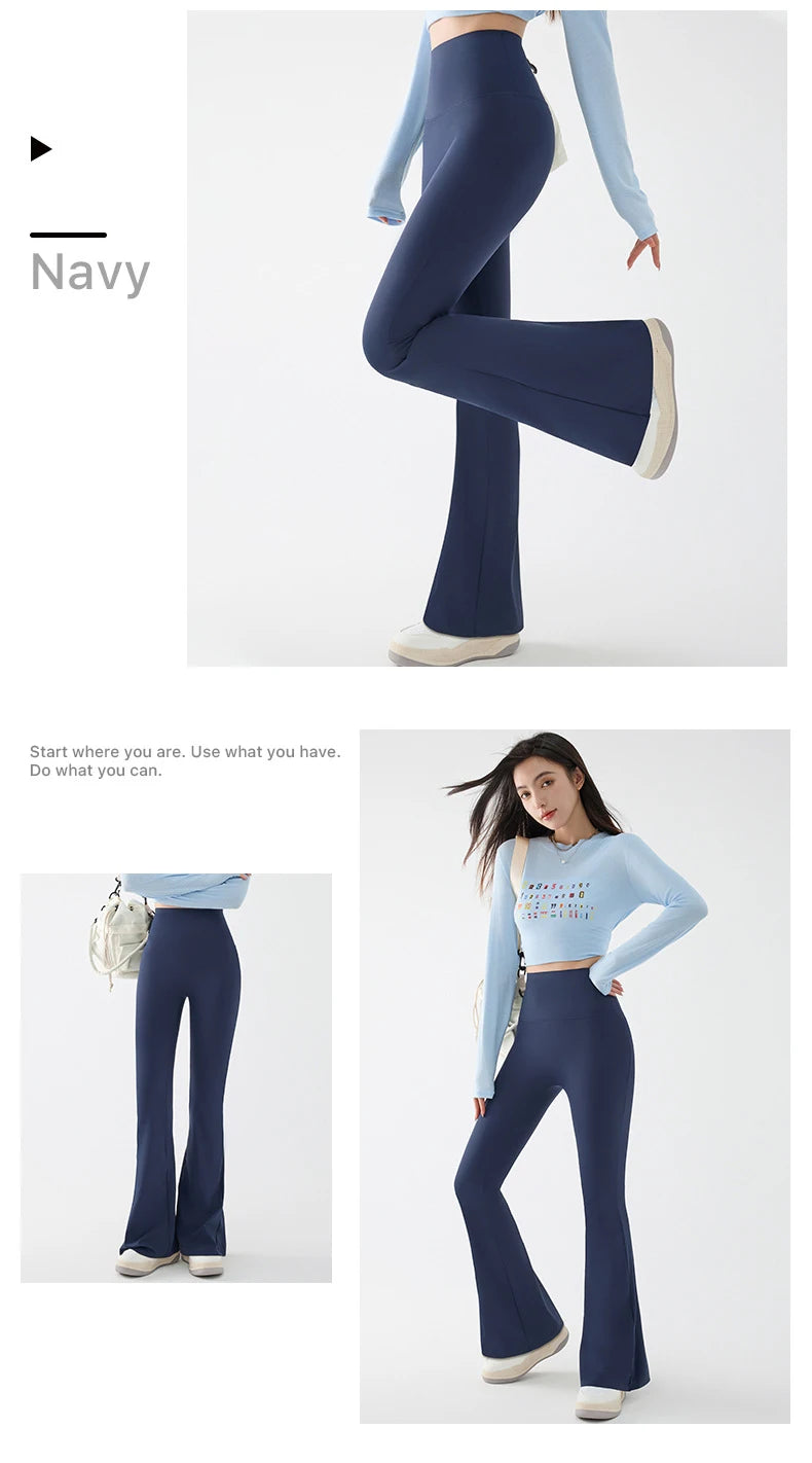 Women Flared Shark Leggings