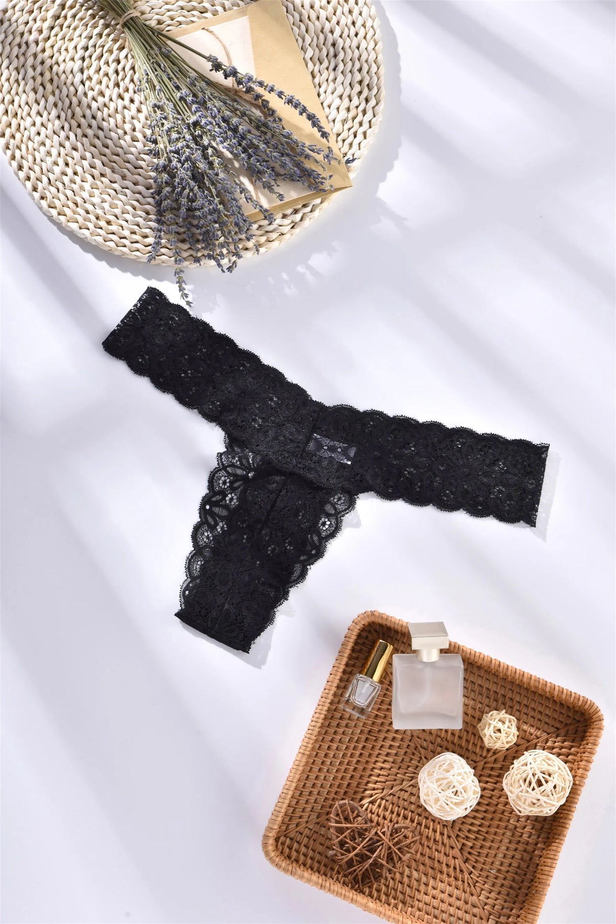 Women Rhinestone Thong Panties