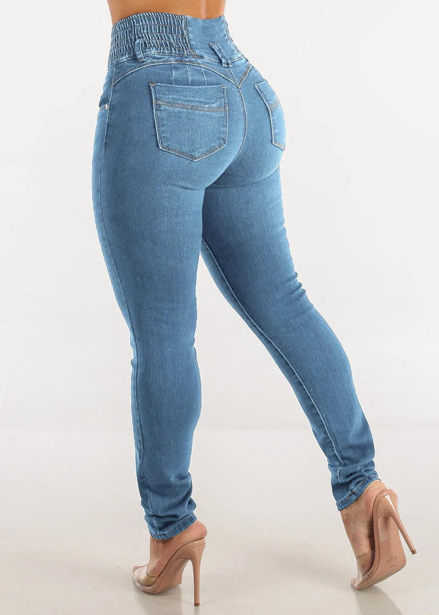 Women Washed Pencil Jeans