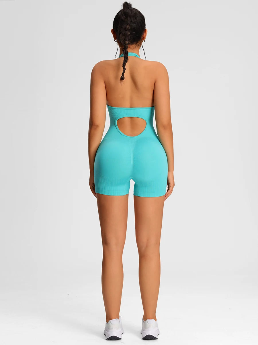 FitZora™ – Sports Gym Fitness Romper (Stretchy, Sleek & Performance-Ready)