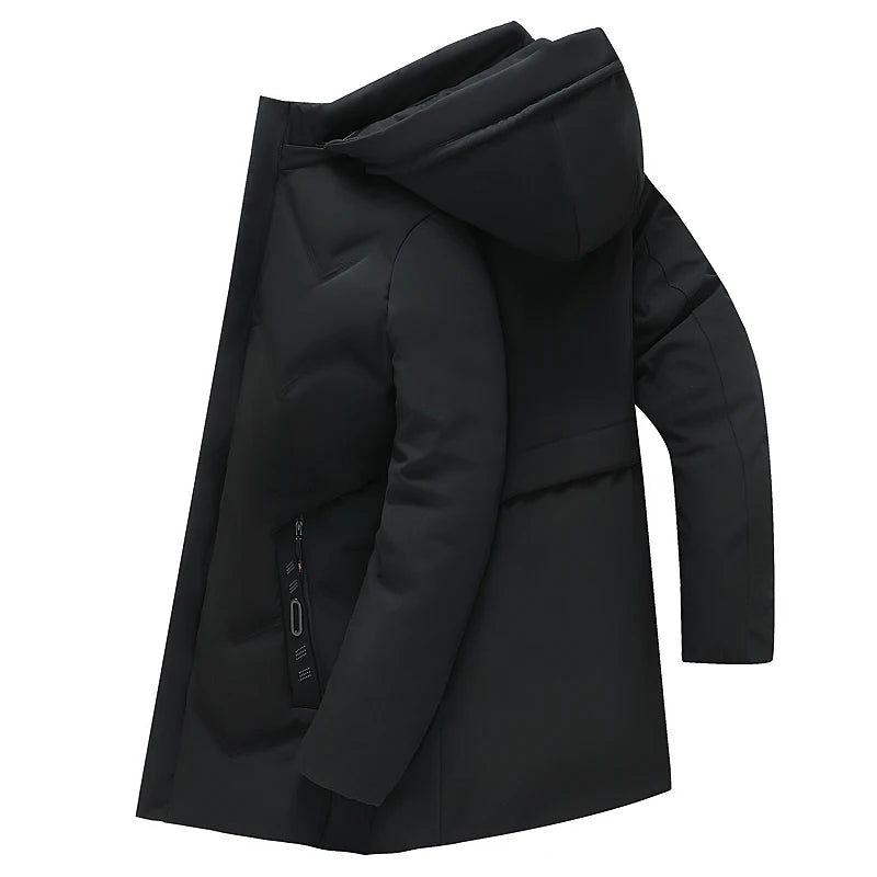 Men Thick Hooded Parka Jacket