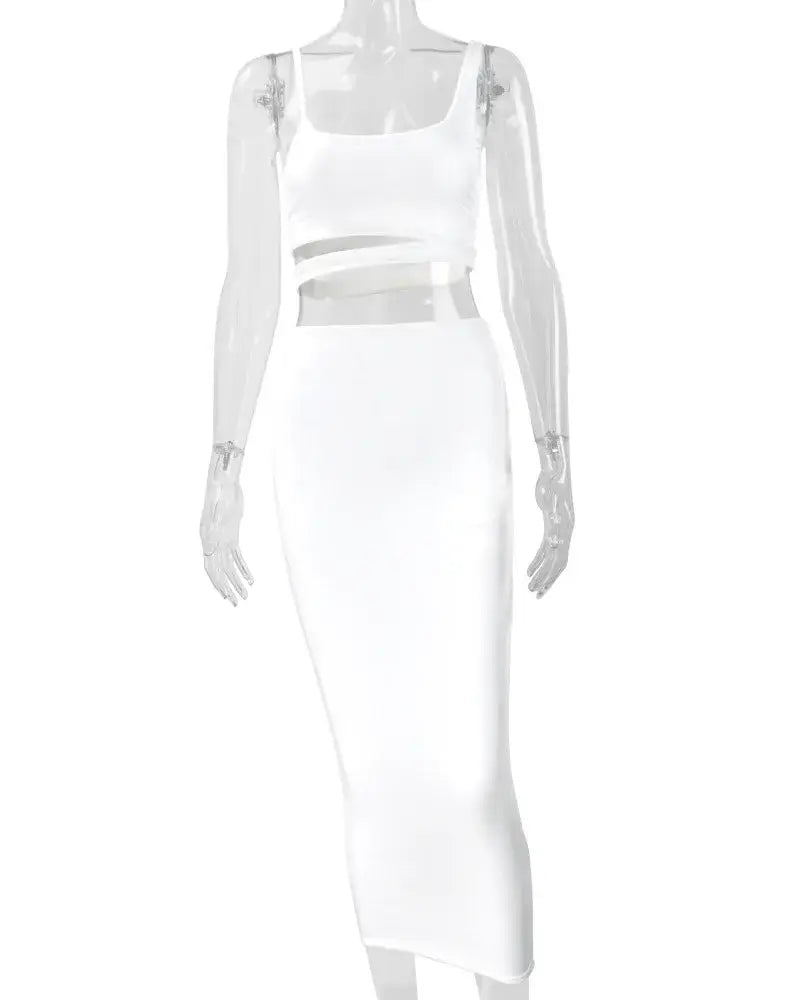 Chic Party Night Dress – Two Piece Set for Women