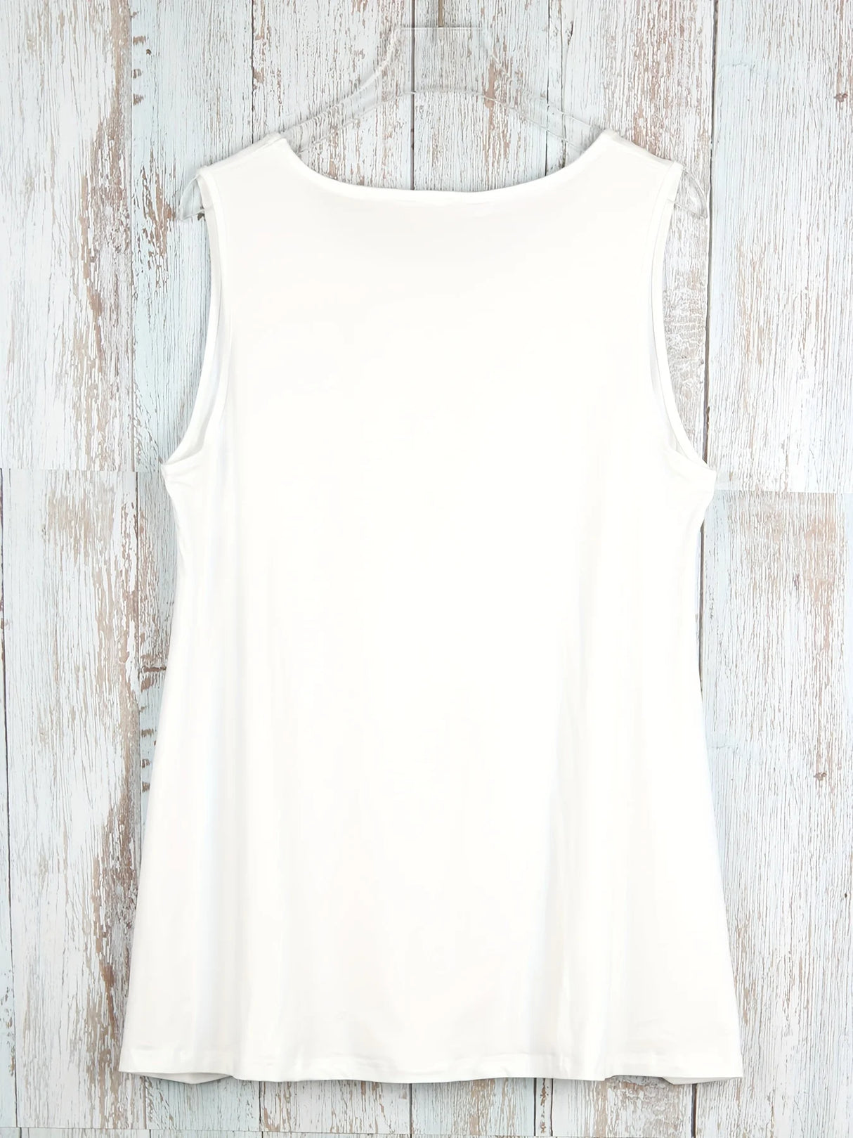 Women's Plus Size Summer Tank Top – White