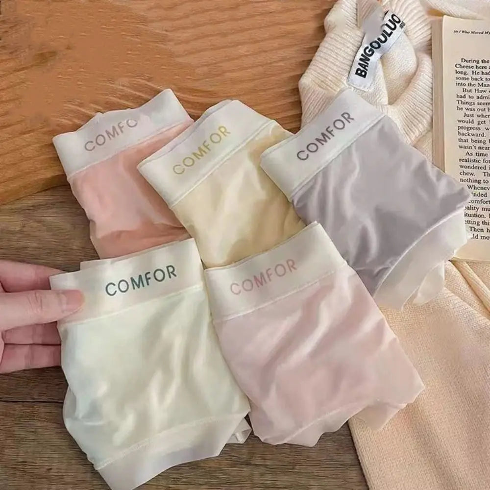 Women Ruffle Ice Silk Panties