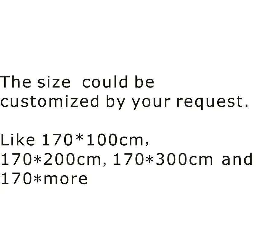 Customizable sizes available for photo shoot backdrops, such as 170*100cm, 170*200cm, 170*300cm, and more.