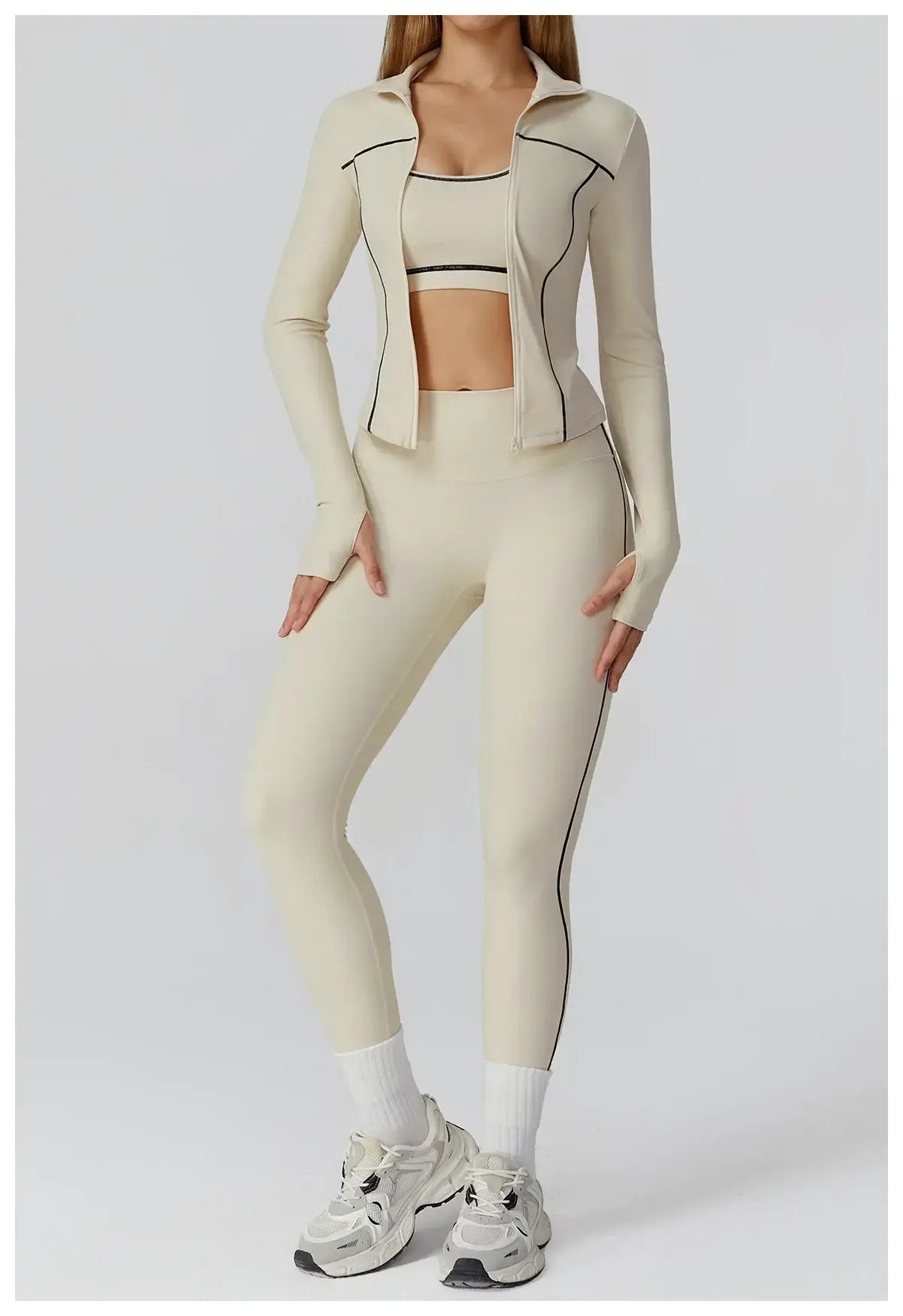 Women Slim Fit Long Sleeve Running Jacket